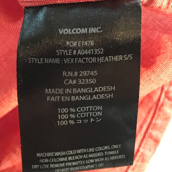 Volcom Casual Bottom Down Dress shirt Men’s size L - Picture 7 of 11